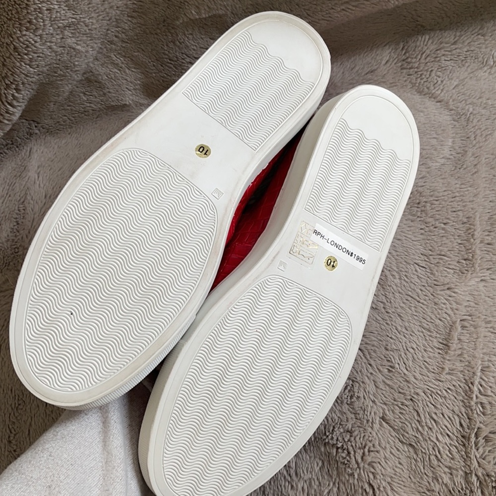 NWOB RODNEY P. HUNT RED CROC LOAFERS 10 - Picture 4 of 5
